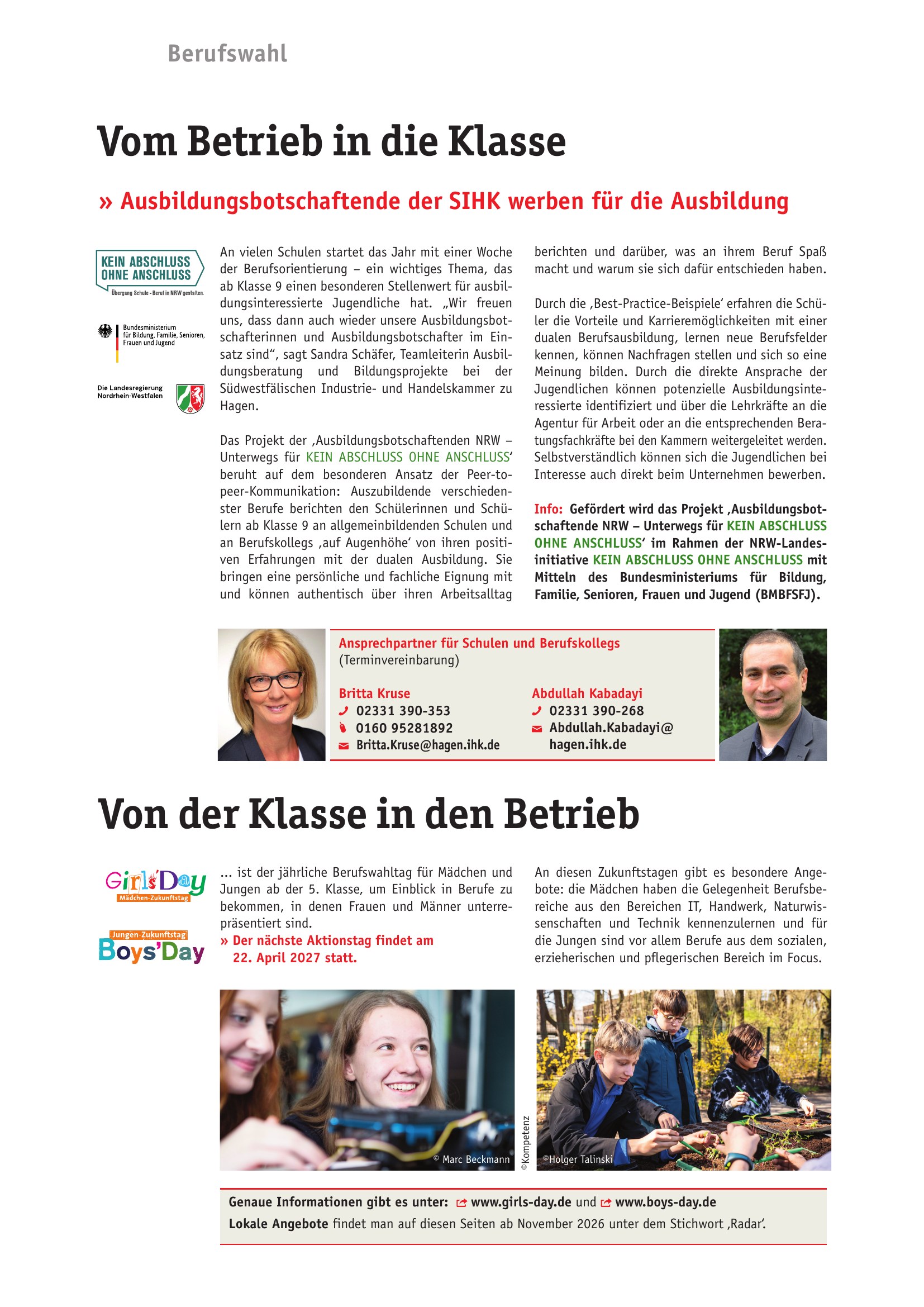 Azubi-Kompass 2027 - Ausbildungsbotschaftende