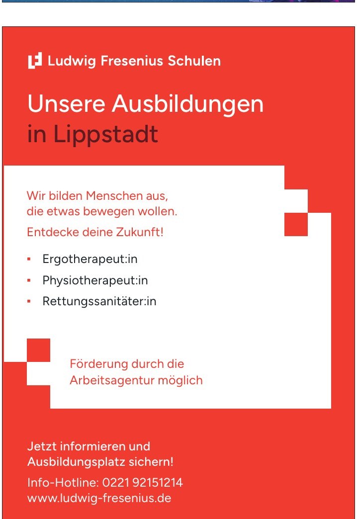 Anzeige Ludwig Fresenius Schulen